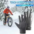 thumbnail image 3 of Kieccall Unisex Winter Reflective Cycling Gloves - Thickened Touchscreen-Compatible Design, Warm Windproof Gear for Riding & Sports, 3 of 4