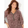 thumbnail image 4 of Catherines Women's Plus Size Bejeweled Pleated Blouse, 4 of 6