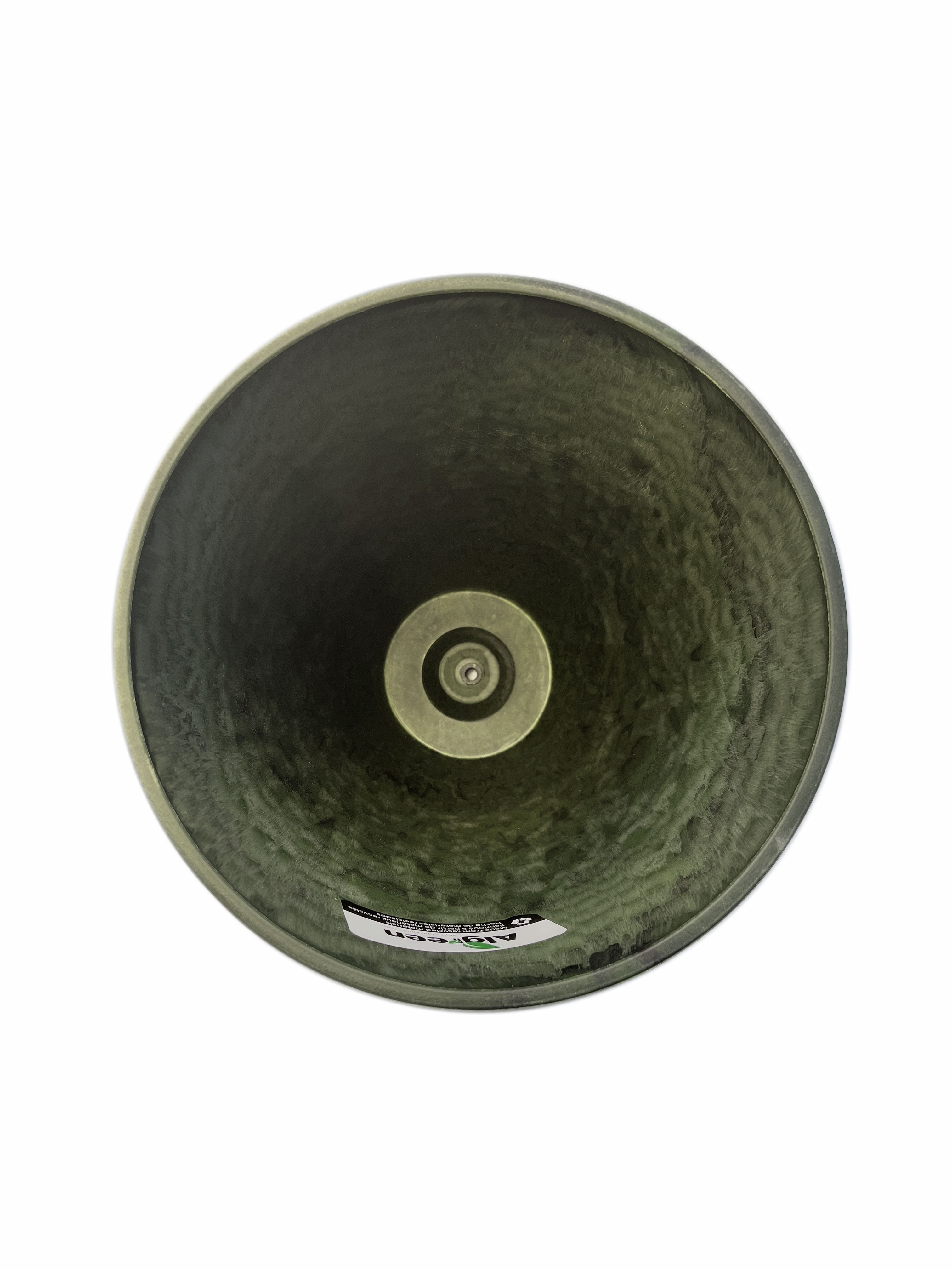 Acerra Curved Vase Planter, 11.5" x 20"H, Green