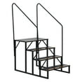 thumbnail image 2 of Garvee RV Steps with Handrail, Outdoor RV Stairs Step Portable Mobile Motor Home Stairs for Travel Trailer Pool Hot Tub Trampoline, 2 of 8