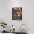 thumbnail image 2 of Lion Of Judah Wall Art Jesus Quotes God Bible Christian Religious Wall Decor Rustic Lion Cross Picture Canvas Prints Modern Home Framed Artwork for Church Living Room Bedroom 12"x16", 2 of 6