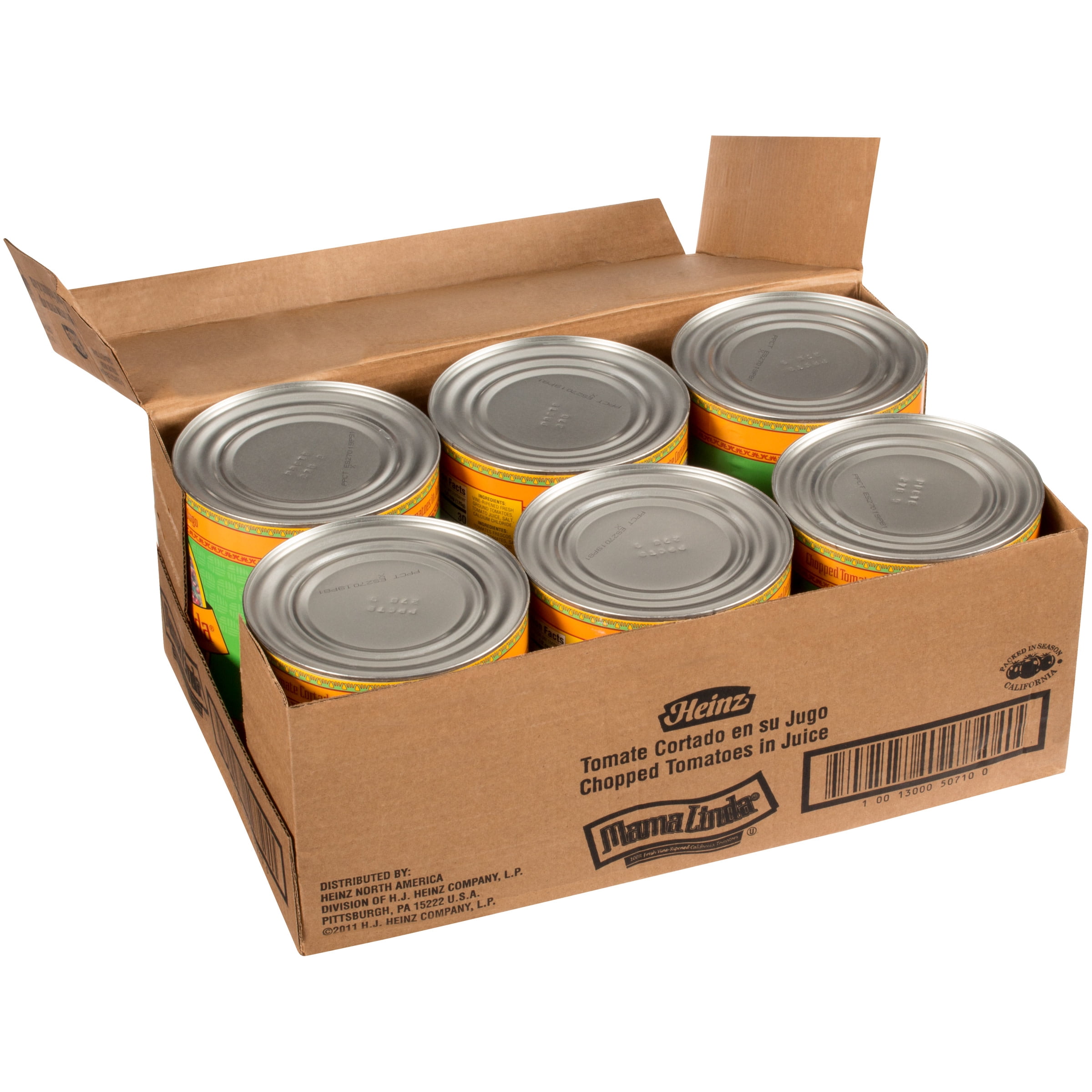 Mama Linda Chopped Tomatoes in Juice, 102 oz. Can, 6 Per Case
