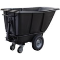 thumbnail image 2 of HPDMC Commercial Products Tilt Dump Truck - 850 lbs Capacity 1/2 Cu.Yd | 10" Wheels & 3" Casters Trash Cart | Trash Recycling Cart for Construction Sites & Industrial Transport, 2 of 9