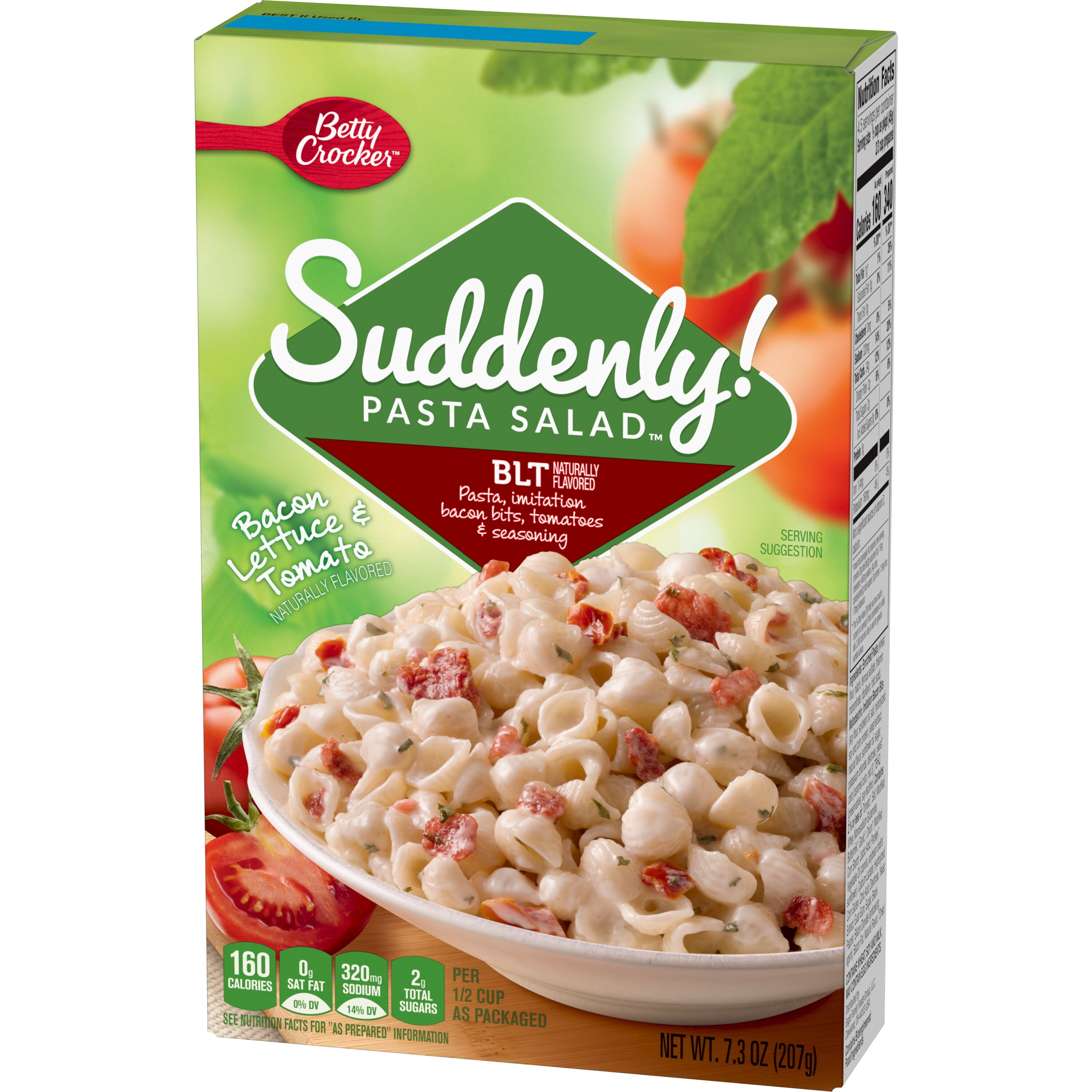 (6 pack) Suddenly Salad BLT Pasta Salad Mix, 7.3 oz Box