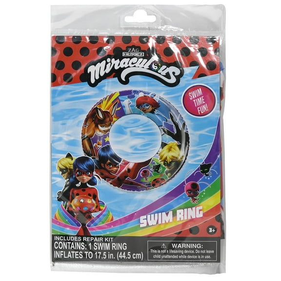 Miraculous Ladybug Inflatable Swim Ring- 2 PACK