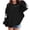Black, variant on Little Girl' Hoodies Sweatshirts Hallowee Print Pullover Long Sleeve Casual Outfit Fall Winter Clothes Size 5-6T ,White