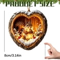 thumbnail image 5 of Squirrel Forest Animal Christmas Ornaments 2026, Funny 2d Acrylic Flat Xmas Animal Lover Gifts, Rustic Woodland Holiday Hanging Ornament Animals Lover Gifts & Christmas Stocking Stuffers,2 Pcs, 5 of 5