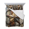 thumbnail image 7 of Vintage Farmhouse King Size Down Alternative Comforter, Lightweight Comforter Quilt Bedding Set with Pillow Shams Country Western Texas Star Wood Grain All Seasons Bed Comforter Duvet Insert 96"x106", 7 of 7
