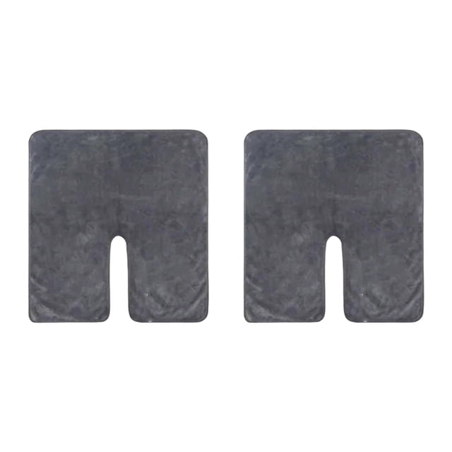 Juego de 2 toallas faciales para profesionales, envoltura para el cuello para uso en salón, toalla facial portátil gris