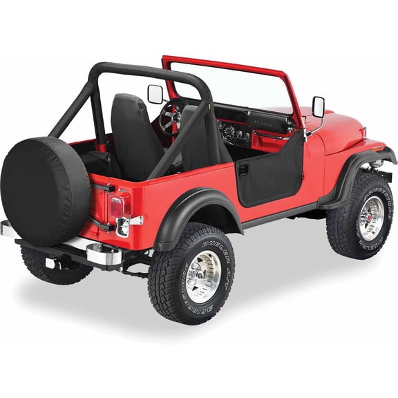 Bestop - 53027-01 - Lower Fabric Half Doors Fits select: 1979-1980 AMERICAN MOTORS JEEP, 1978 JEEP JEEP