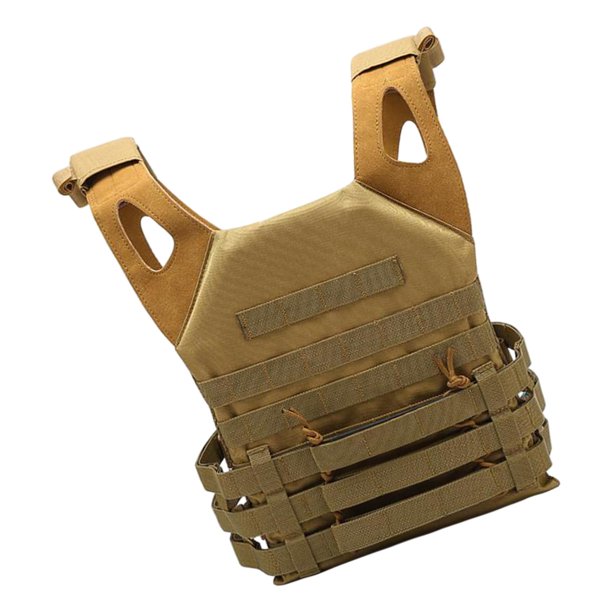 Chaleco táctico Poliéster 600D Militar ligero para juegos de caza Café Sunnimix Chaleco de juego al aire libre