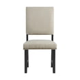 thumbnail image 6 of Bowery Hill Contemporary Upholstered Side Chair Set in Beige, 6 of 13
