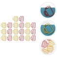 thumbnail image 4 of Miangastore 20Pcs -shaped Paper Clips Binder Clips Push-pins for Home (Assorted Color), 4 of 8