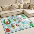 thumbnail image 2 of Dreamtimes Lightweight Soft Area Rugs, 80 x 58 inch（6'8" x 4'10"） Cute Llama and Alpaca Floor Mat for Kids Playing Room Hardwood Floor Living Room Nursery Rugs, 2 of 6