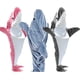 thumbnail image 2 of Pijama de tiburón con capucha para niños, manta de tiburón, disfraz de Cosplay, Mono para padres, camisón para casa, ropa de dormir para fiesta, 2 of 4