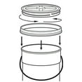 thumbnail image 5 of 5 Gallon Red Gamma Seal Lids Case of 12, 5 of 7