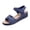 New Dark Blue, variant on Womens Sandals Comfortable Women's Fashion Casual Spring New Beach Hollow Flat Sandals