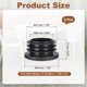 thumbnail image 2 of Uxcell 6 Pack Tapón de Agujero de Plástico, 1 3/8" (35mm) OD Tapa de Tubo Redonda que se Ajusta a Agujeros de 27-30.8mm para Patas de Muebles de Metal, Sillas, Mesas, Negro, 2 of 7