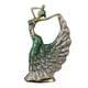 thumbnail image 1 of pavo , estatua artística de resina, escultura elegante femenino, modelo de oficina, estantería, decoración, Gloria Figura de bailarina de pavo real, 1 of 9