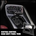 thumbnail image 2 of Unique Bargains Carbon Fiber Pattern Black Central Control Gear Shift Panel Trim for Dodge Charger 2016-2021, 2 of 7