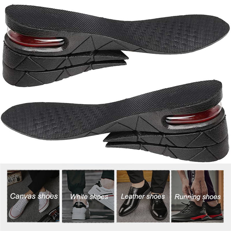 Men Shoe Lift Height Increase Heel Insoles Insert Invisible Taller 7cm Cushion 