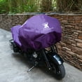 thumbnail image 3 of L Motocicleta Cubierta Liviana Mitad Cubierta Exterior Protector Púrpura, 3 of 7