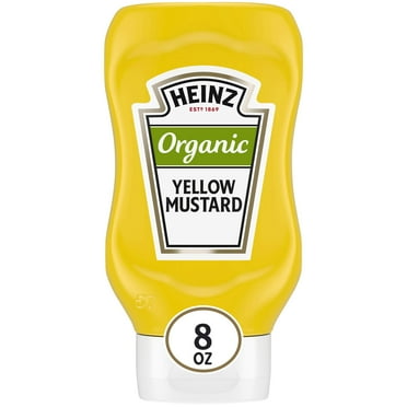 2X - Heinz Organic Yellow Mustard (8 Oz Bottle)