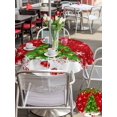 thumbnail image 4 of Outdoor Tablecloth with Umbrella Hole and Zipper, Christmas Tree Round Table Cloth 54 Inch Waterproof Tablecloth, Red Winter Pine Branches Balls Snowflakes Picnic Table Cover for Patio Camping, 4 of 7