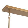 thumbnail image 6 of Modern Gold Kitchen Island Chandelier, 5-Light Farmhouse Linear Pendant Light Fixture, 6 of 7