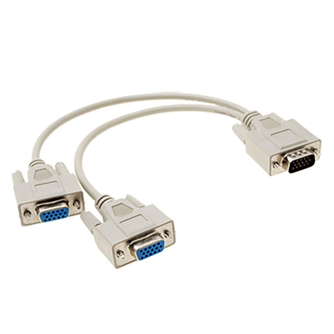 2 écran à 1 PC VGA HD15 Y splitter câble adaptateur