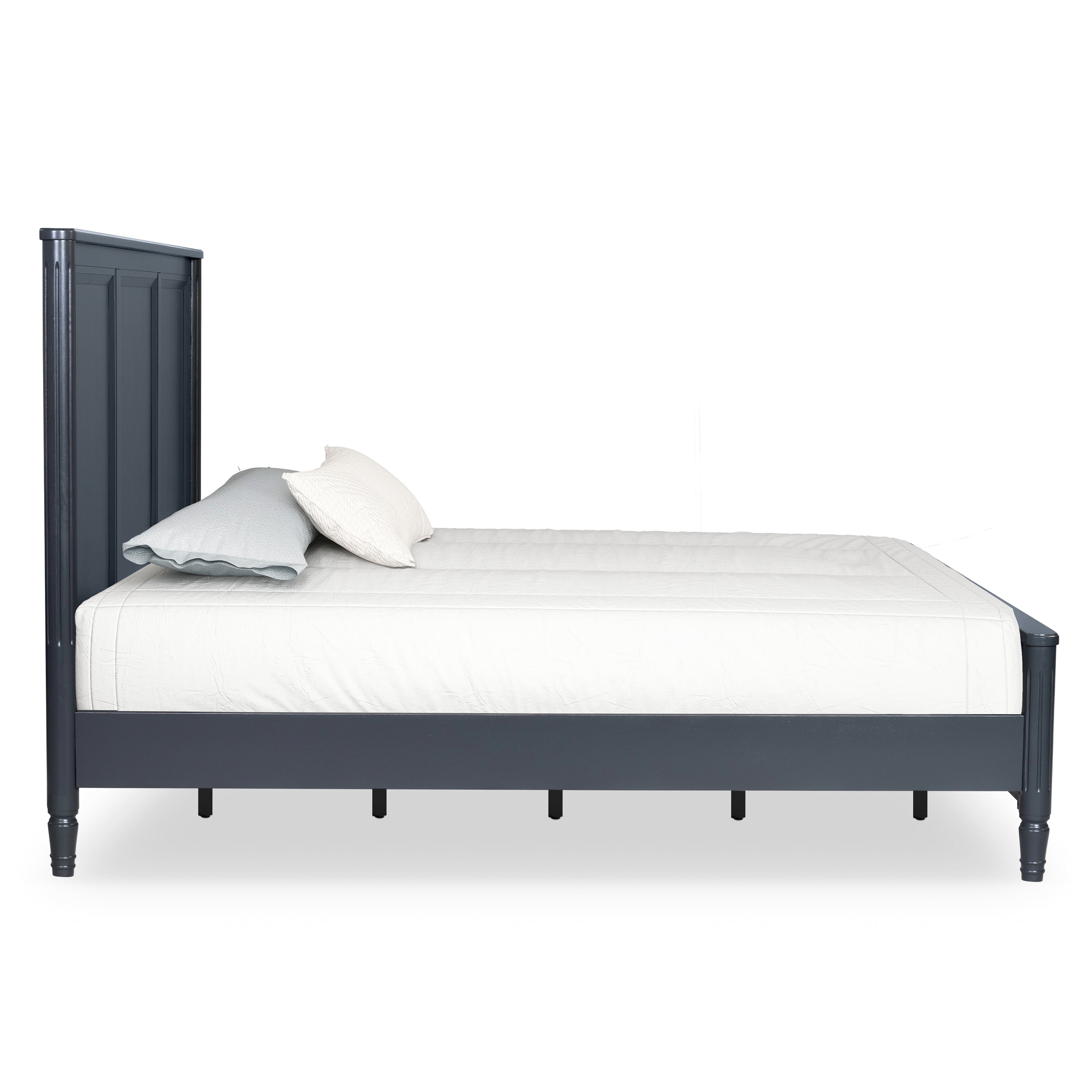 Furniture of America Maui Queen Solid Wood Panel Bed, Blue