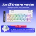 thumbnail image 4 of Teclado magnético con cable Teclado 0.01 mm Rapid Trigg (ACE68-White), 4 of 8