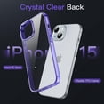 thumbnail image 3 of JETech Case for iPhone 15 6.1-Inch, Non-Yellowing Shockproof Phone Bumper Cover, Anti-Scratch Clear Back (Light Purple), 3 of 6
