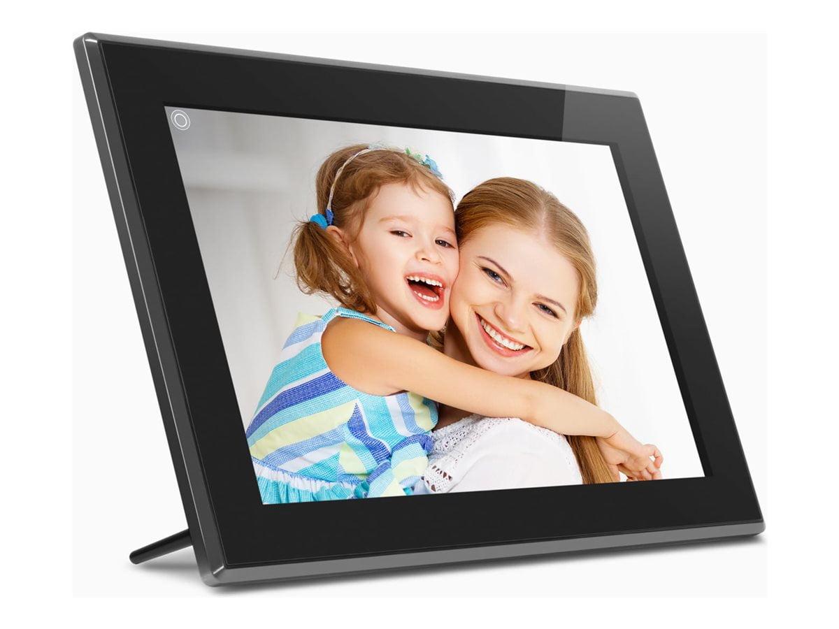 Cadre photo numérique Wi-Fi Aluratek 15" avec écran tactile LCD IPS et mémoire intégrée de 16 Go