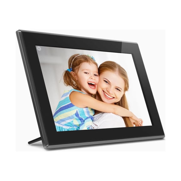 Cadre photo numérique Wi-Fi Aluratek 15" avec écran tactile LCD IPS et mémoire intégrée de 16 Go