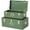 Green, variant on HofferRuffer Decorative Metal Box, Set of 2 Storage Organizer with Lock Hole and Handle, Toy Box for Kids, 23.8X14.2X9.5 Inches (White)
