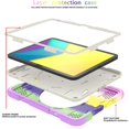 thumbnail image 3 of SaniMore for iPad 10th Generation 10.9" 2022 Case with Pencil Holder, 3-Layer Protection Cover Built-in Shoulder & Handle Strap & Kickstand Military Grade Shockproof Protective Shell, Rainbow Purple, 3 of 8