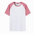 thumbnail image 4 of NIEWTR Boys Short Sleeve Shirts Kids Summer Crewneck Tops Basic tees（Pink,4-5 Years), 4 of 4