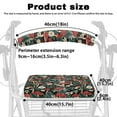 thumbnail image 6 of COEQINE Mushroom Rollator Seat Cushion Back Bar Cover Set for Men Rollator Seat Cover with Back Medical Rollator Walker Seat & Back Covers for Outdoor Park and Street Scenes, 6 of 7