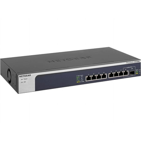 UPC: 0606449131123 | NETGEAR 8-port 10-Gigabit / Multi-Gigabit Ethernet Unmanaged Switch with 1 SFP+ ports  Desktop and Rackmount (XS508M)