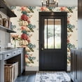 thumbnail image 3 of Peel and Stick Wallpaper Distressed Paper Floral Watercolor Cascading Roses Hydrangeas Wall Paper 17.7in x 9.8ft Self Adhesive Removable Boho Floral Contact Paper for Nursery Bedroom Cabinets, 3 of 8