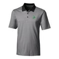 thumbnail image 2 of Men's Cutter & Buck Black Marshall Thundering Herd Big & Tall Forge Tonal Stripe Stretch Polo, 2 of 3