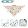 thumbnail image 6 of Dog Bandana 2 Pack,Beige Princess Watercolor Dress Pattern Bandanas for Dogs,Cat Bandana,Small/ Large Dog Bandana 2 Size,Dog Bandanas, 6 of 6