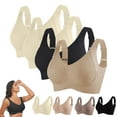 thumbnail image 2 of ManxiVoo Wireless Bralette Women Comfort Support Full Coverage Seamless Breathable Lightweight Non Slip Adjustable M Size AV, 2 of 9