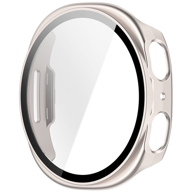 BotaniNest Galaxy Watch 8 44mm Screen Protector With PC Smart Watch Accessories Full Coverage Tempered Glass Protective Cover For