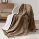 thumbnail image 3 of Manta de cama con forro polar sherpa, tamaño doble, camel, 3 of 7