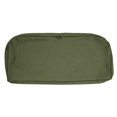 UPC: 0052963030310 | Classic Accessories Montlake FadeSafe Water-Resistant Patio Bench/Loveseat Cushion Cover  41 x 18 x 3 inch  Heather Fern