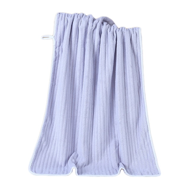 Yhmxh Decoración del baño Toalla de vellón Corals con tiras grandes y bordes absorbentes para que hombres y mujeres se laven la cara, se bañen, se sequen el cabello y se sequen.