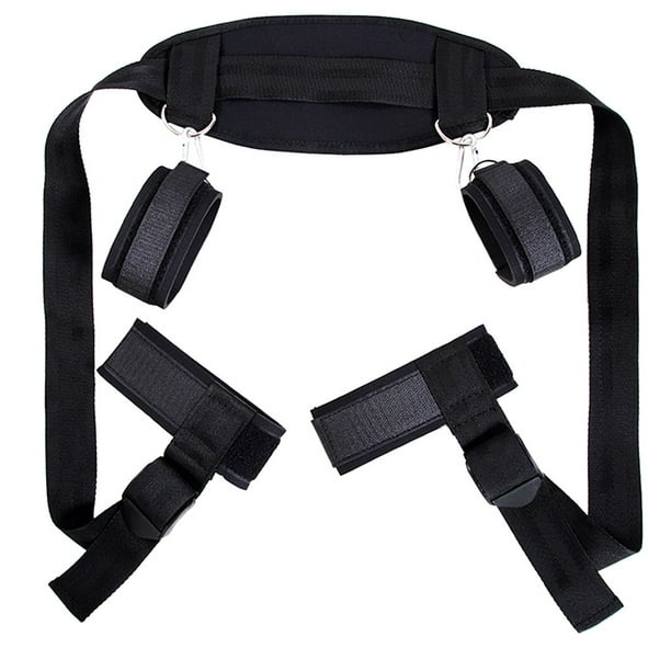 BDSM Wrist Thigh Leg Restraint System Hand & Ankle Cuff Bed Restraints
