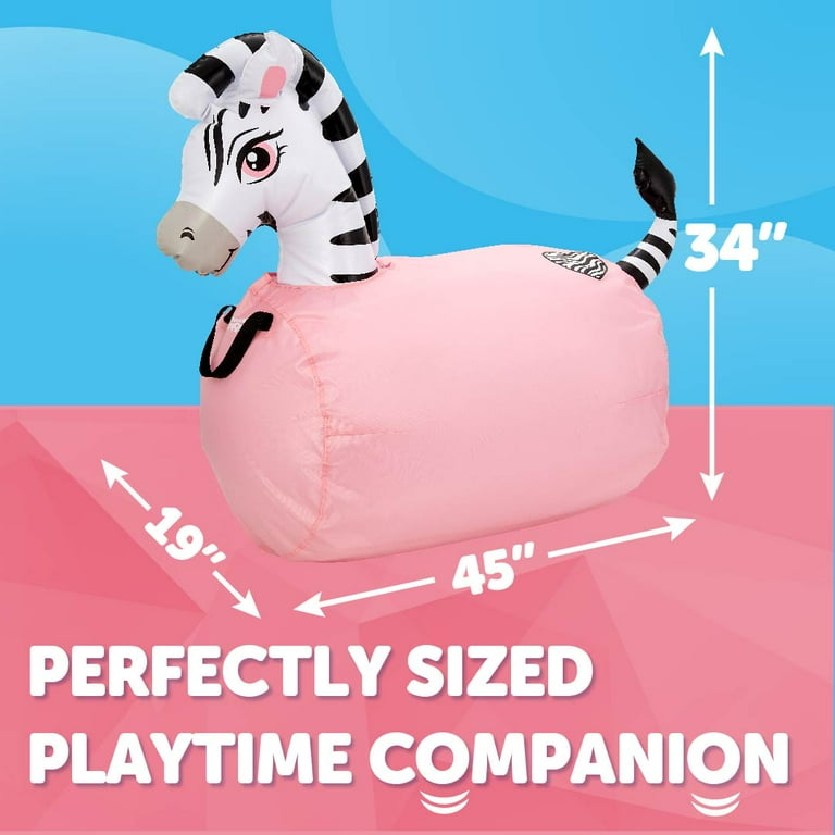 WADDLE Hip Hoppers Large Hopping Animal Bouncer, Up to 250 Pounds, Ages 5 Up, Black Zebra WADDLE Hip Hoppers Large Hopping Animal Bouncer, Up to 250 Pounds, Ages 5 Up, Black Zebra